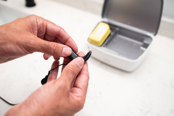 Deaf person getting Cochlear implants on